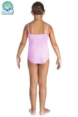 BODY LYCRA SPALLINE TINTA UNITA ROSA BAMBINA